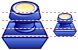 Rectangular stamp icon Rectangular stamp icons